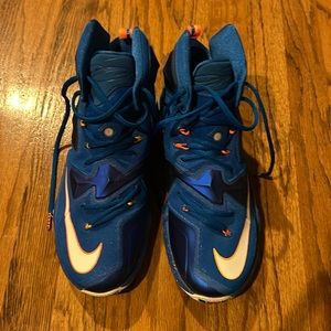 Lebron 13 blue and orange